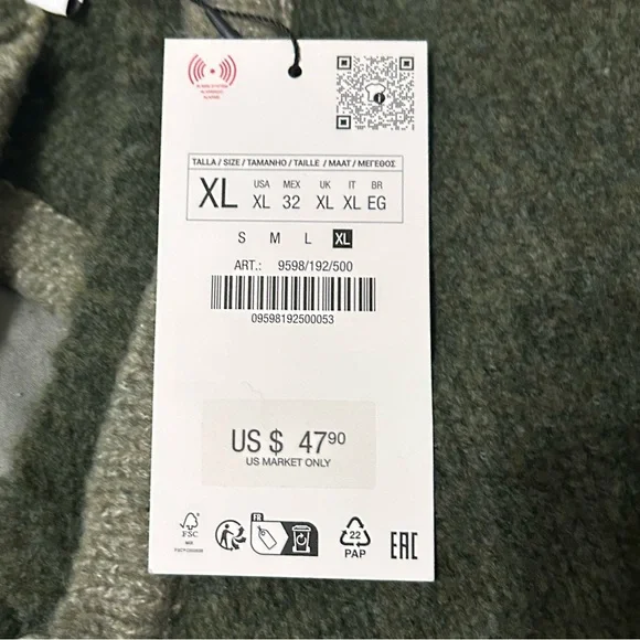 ZARA Green Open Back Sweater - Picture 9 of 12